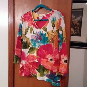 Chicos floral v-neck